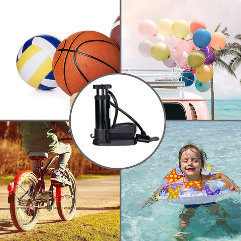 High Pressure Foot Air Pump with Gauge Heavy-Duty Foot Bike Pump